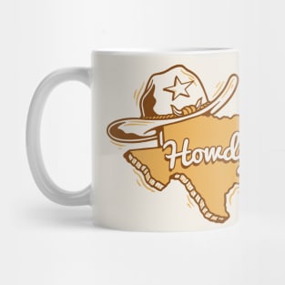 Retro Texas Howdy // Vintage Howdy Y'all Mug